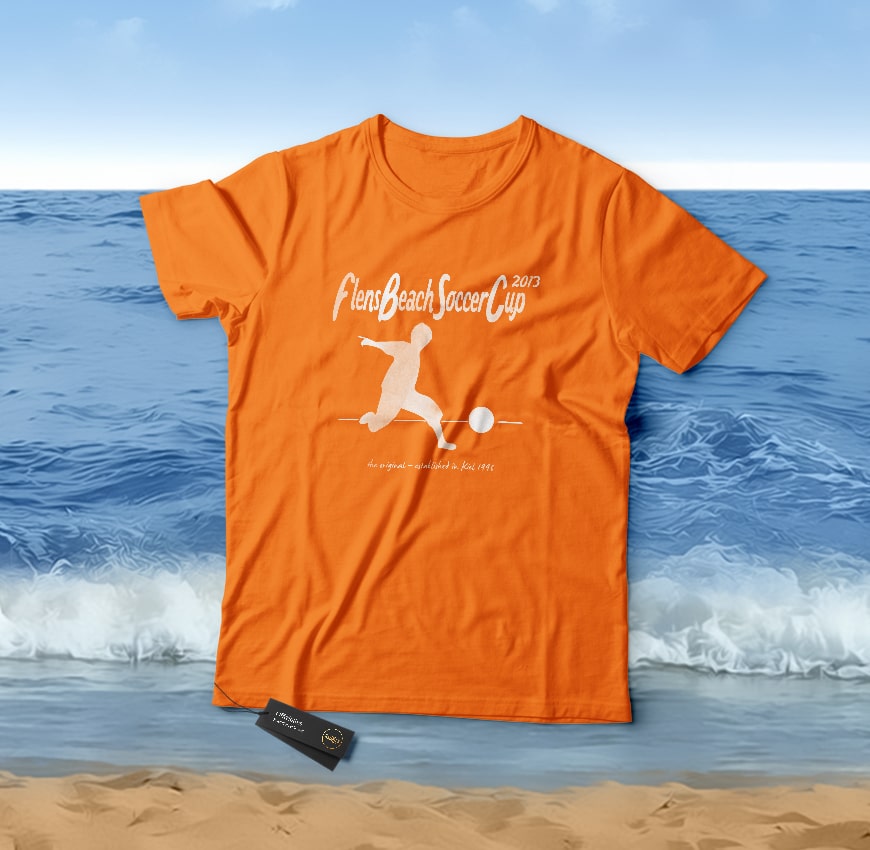Grafik Design Flens BeachSoccer T-Shirt 2015