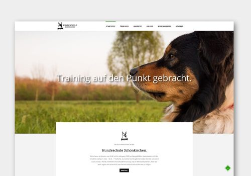 Grafik Design Webdesign Hundeschule Schönkirchen