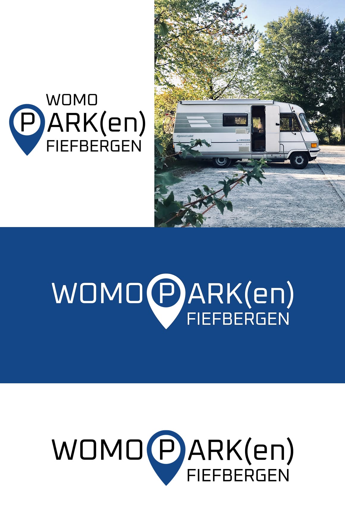 WOMOPARK(en) FIEFBERGEN Logo Design Vorschau